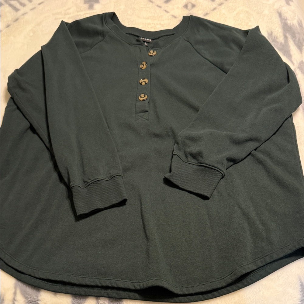 Torrid Dark Green Knit Top